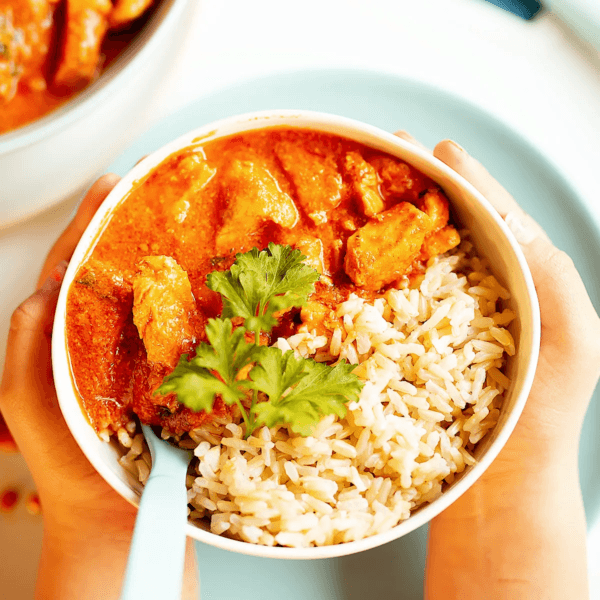Butter Chicken / Mango Chicken with rice